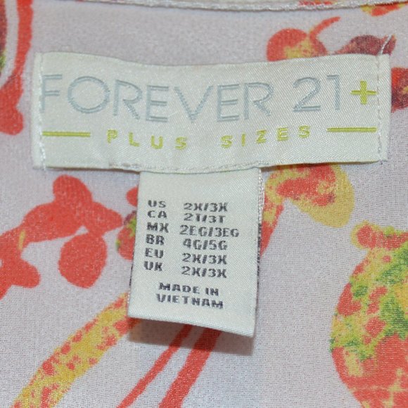 Red Leaf Kimono Style Jacket Plus Size - Picture 2 of 4